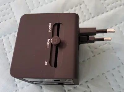 Multi-Nation Travel Adapter with USB Charger photo 4