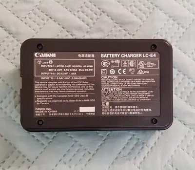 Original Canon LC-E4 Battery Charger for EOS 1D / 1Ds Series photo 2