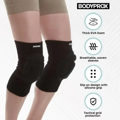 Bodyprox Thick Foam Protective Knee Pads, Anti-Slip, Large photo 9
