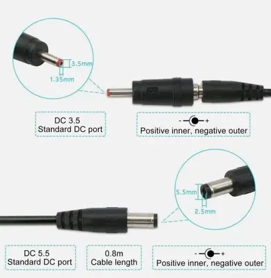 DROK USB 5V to 9V/12V Step-Up Converter Cable, 1A photo 4