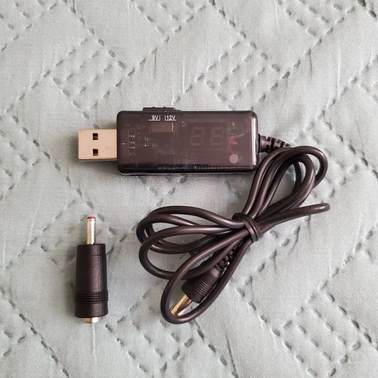 DROK USB 5V to 9V/12V Step-Up Converter Cable, 1A