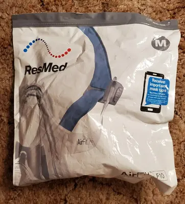 ResMed AirFit F10 Full Face CPAP/BiLevel Mask with Headgear, Medium, 63102