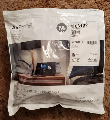 ResMed AirFit F10 Full Face CPAP/BiLevel Mask with Headgear, Medium, 63102 photo 2