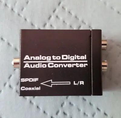 Analog to Digital Audio Converter, SPDIF Coaxial