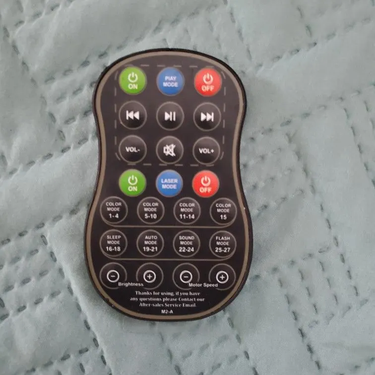 Remote for RaveNight Bluetooth Galaxy Projector and Speaker