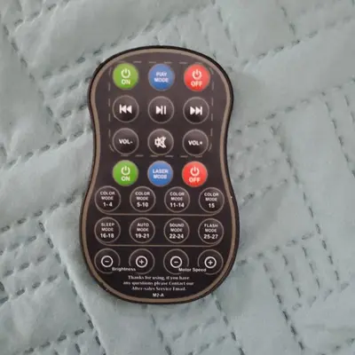 Remote for RaveNight Bluetooth Galaxy Projector and Speaker