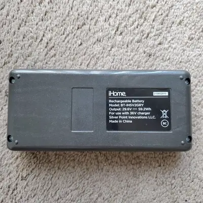 iHome StickVac Rechargeable Battery BT-IHSV2GRY