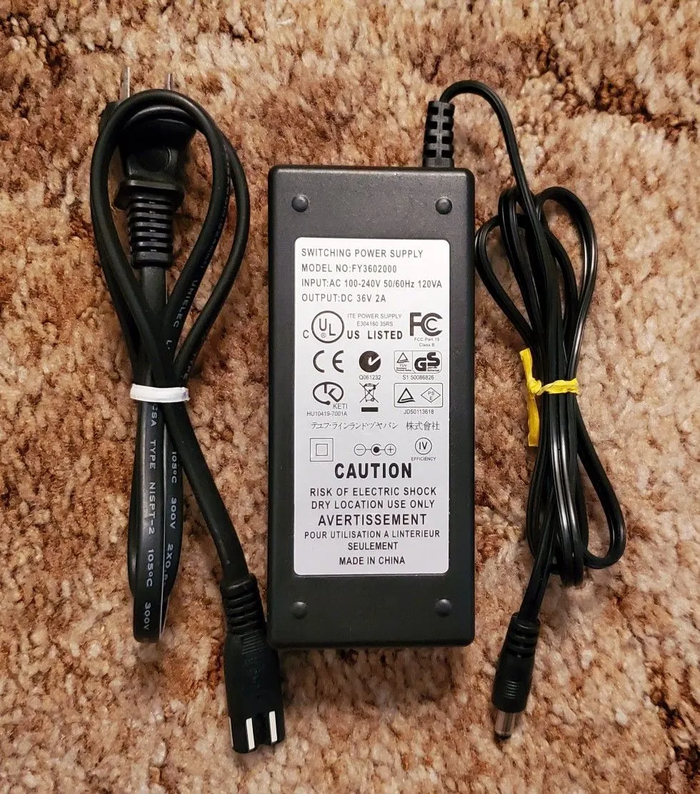 36V 2A Switching Power Supply Adapter Charger