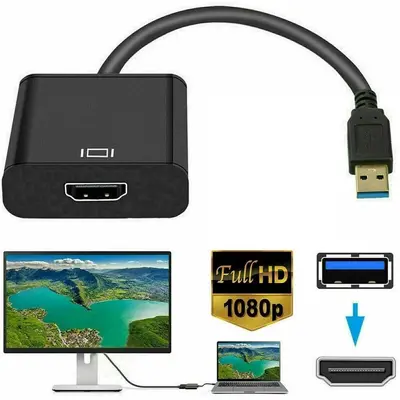 USB 2.0/3.0 to HDMI Converter Cable, 1080P, for PC, Laptop and HDTV photo 7