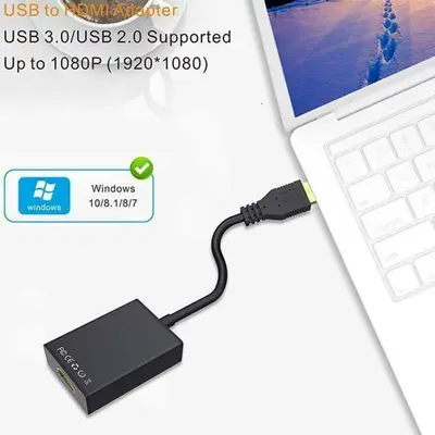 USB 2.0/3.0 to HDMI Converter Cable, 1080P, for PC, Laptop and HDTV photo 6