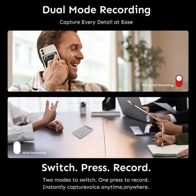 UMEVO Note Plus Magnetic AI Voice Recorder with Transcription photo 11