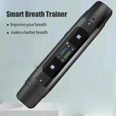 Smart Breathing Trainer with Breath Monitor, Lung Exercise Device