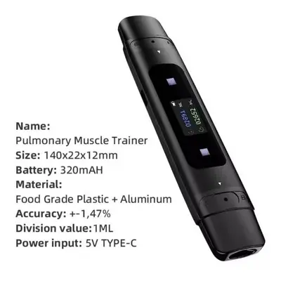 Smart Breathing Trainer with Breath Monitor, Lung Exercise Device photo 2