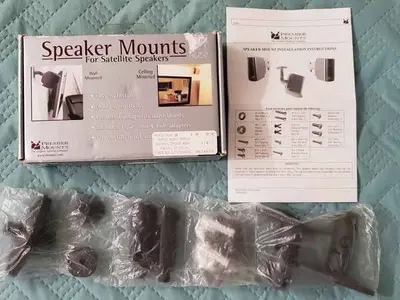 Premier Mounts Universal Satellite Speaker Mounts, 2-Pack photo 2