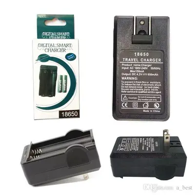 Dual-Slot 18650 Battery Charger, USB Charging, US Plug photo 4