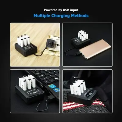 Multi-Battery USB Charger for Ricoh DB-110 and Olympus LI-90B photo 7