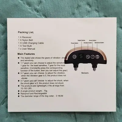 Automatic Anti-Bark Dog Collar: Sound, Vibration and Shock Modes photo 3