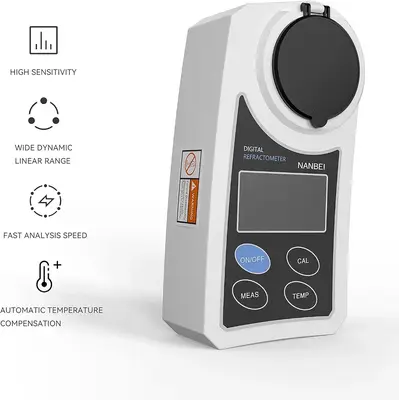 Digital Brix Refractometer 0-55% with ATC, Portable photo 3