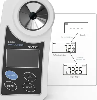 Digital Brix Refractometer 0-55% with ATC, Portable photo 7