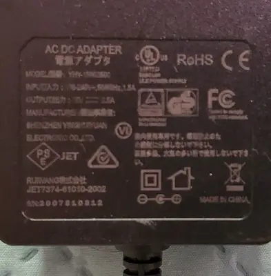 15V 2.5A AC Adapter Power Supply photo 2