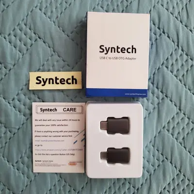 Syntech USB-C Male to USB 3.0 Female OTG Adapter, Pair photo 2