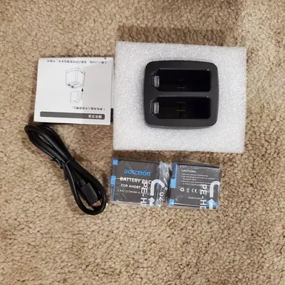 2 GoPro Batteries for Hero 6/7 with 2-Channel Charger photo 4