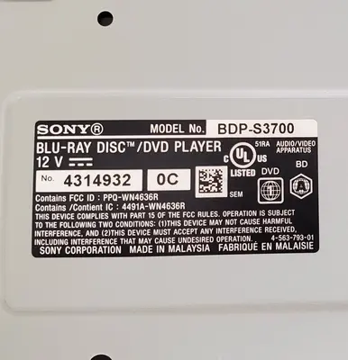 Sony BDP-S3700 Streaming Blu-ray Player with Built-In Wi-Fi photo 4