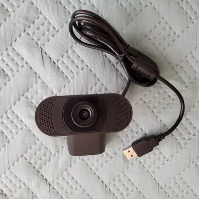 HD 1080P USB Webcam with Microphone, Plug and Play