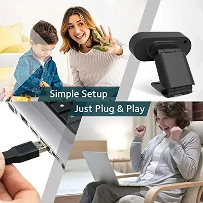 HD 1080P USB Webcam with Microphone, Plug and Play photo 6