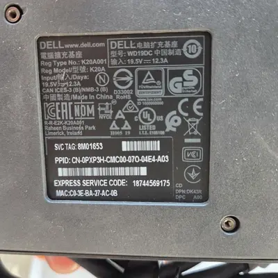 Dell Performance Dock WD19DC Docking Station (No Power Adapter) photo 2