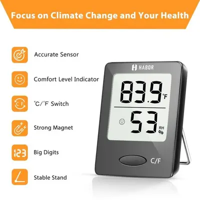 Digital Indoor Hygrometer and Room Thermometer photo 2