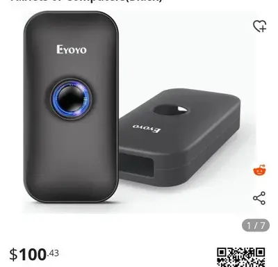 Eyoyo Mini Bluetooth Barcode Scanner, Wireless, for Windows, Android, iOS photo 3