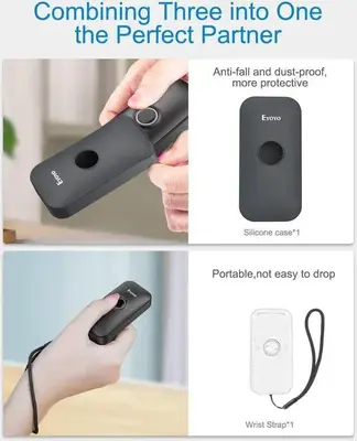 Eyoyo Mini Bluetooth Barcode Scanner, Wireless, for Windows, Android, iOS photo 4