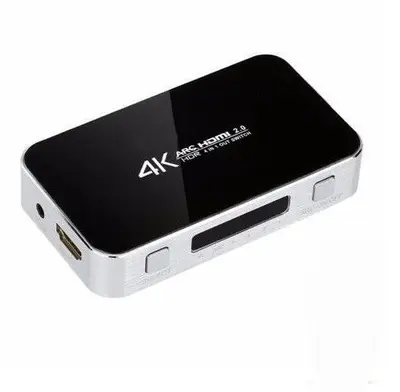 4K HDMI 2.0 Switch Splitter, 4-In 1-Out with Audio Extractor and ARC