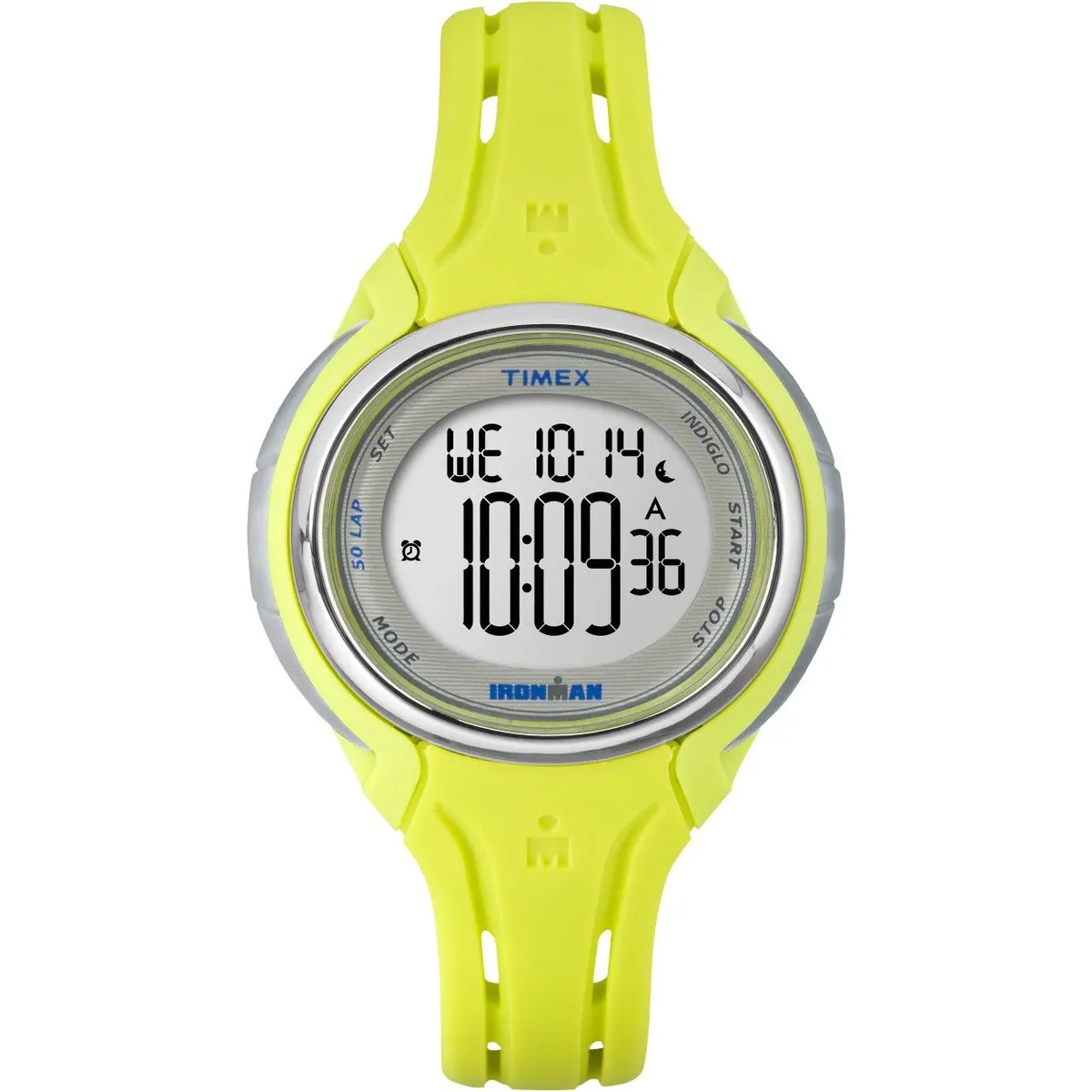Timex Ironman Sleek 50 Mid-Size Sport Watch, Lime/Yellow (TW5K97700)