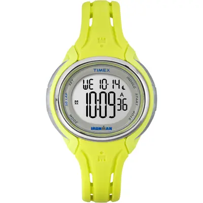 Timex Ironman Sleek 50 Mid-Size Sport Watch, Lime/Yellow (TW5K97700)