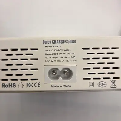 50W 5-Port USB Desktop Charging Station with LCD Display photo 2