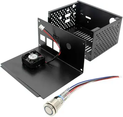 Geekworm X820 Metal Case with Power Switch for Raspberry Pi 3B+/3B