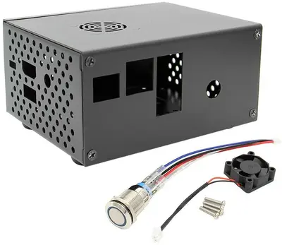 Geekworm X820 Metal Case with Power Switch for Raspberry Pi 3B+/3B photo 2