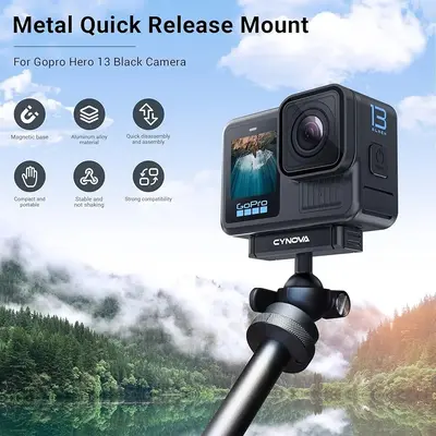 CYNOVA Magnetic Latch Ball Joint Mount for GoPro Hero 13 Black photo 9