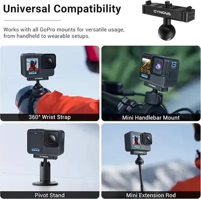 CYNOVA Magnetic Latch Ball Joint Mount for GoPro Hero 13 Black photo 4
