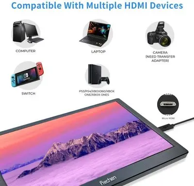 Prechen 13.3" 2K QHD 2560x1440 IPS Portable Monitor photo 2