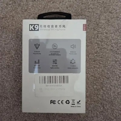 K9 Wireless Lavalier Microphone for iPhone and iPad, Plug and Play photo 2