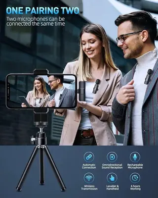 K9 Wireless Lavalier Microphone for iPhone and iPad, Plug and Play photo 8