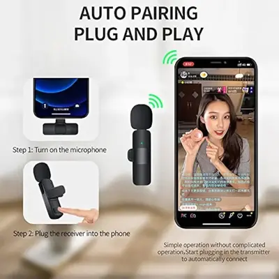 K9 Wireless Lavalier Microphone for iPhone and iPad, Plug and Play photo 7