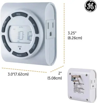 GE SunSmart 7-Day Programmable 2-Outlet Plug-In Timer photo 8