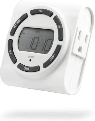 GE SunSmart 7-Day Programmable 2-Outlet Plug-In Timer photo 3