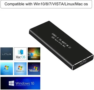M.2 SATA SSD to USB 3.0 External SSD Enclosure Adapter photo 7
