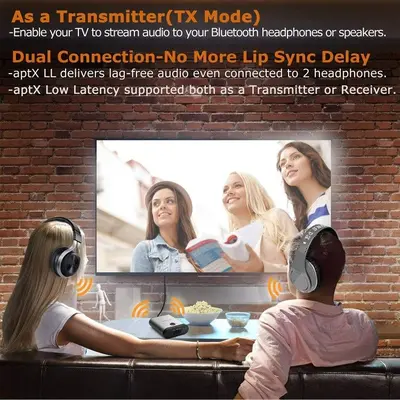 MaedHawk X8 5-in-1 Bluetooth 5.0 Transmitter/Receiver, aptX LL and HD photo 11