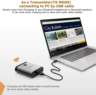 MaedHawk X8 5-in-1 Bluetooth 5.0 Transmitter/Receiver, aptX LL and HD photo 7